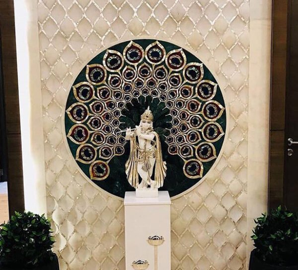 MOP Inlay Marble Mandir