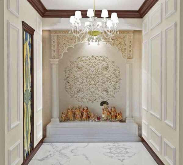 MOP Inlay Marble Mandir - Image 2