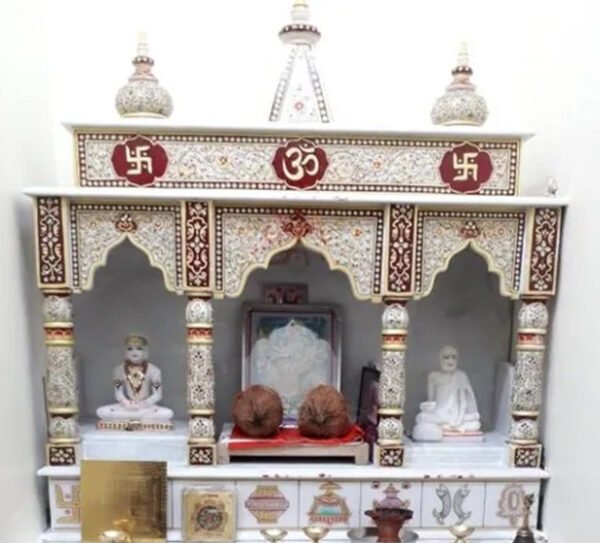 Makrana Marble Carving Painting Mandir - Image 4