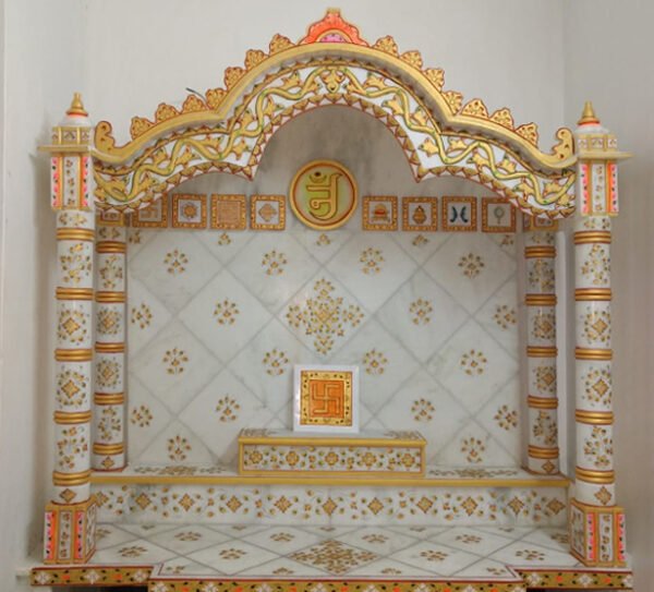 Makrana Marble Carving Painting Mandir