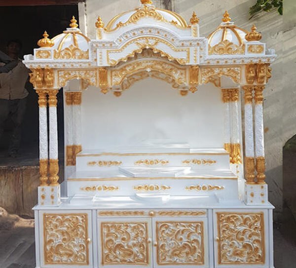 Makrana Marble Carving Painting Mandir - Image 3