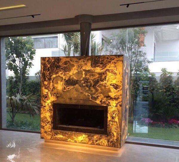 Natural & Artificial Onyx Fire Place - Image 4