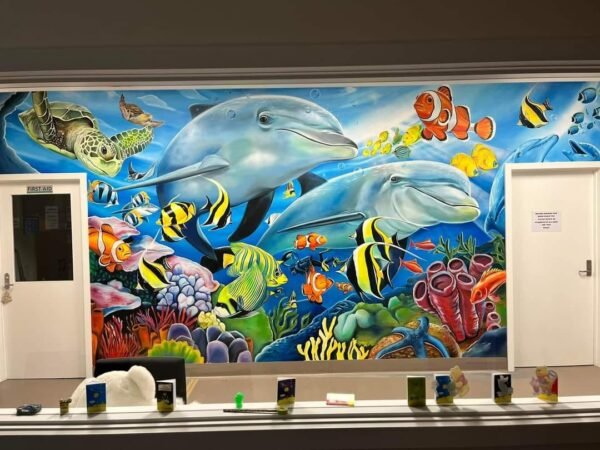 Aquarium Mural Art Work