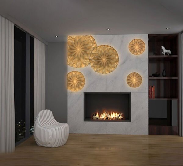 Acrylic Solid Surface (Corian) Fire Place