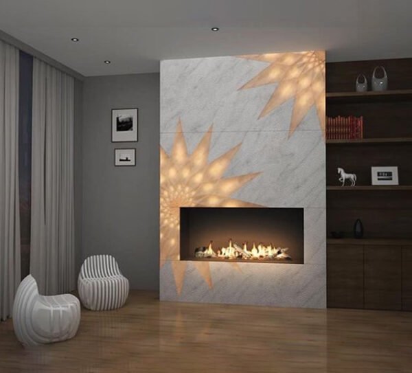 Acrylic Solid Surface (Corian) Fire Place - Image 2