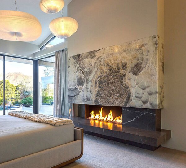 Natural & Artificial Onyx Fire Place