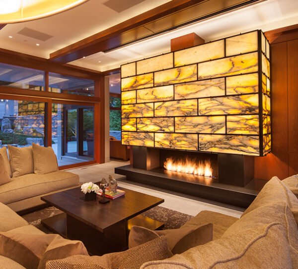 Natural & Artificial Onyx Fire Place - Image 3
